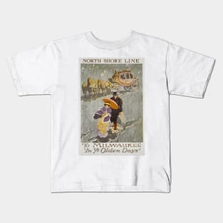 Milwaukee - Vintage Travel Poster Kids T-Shirt